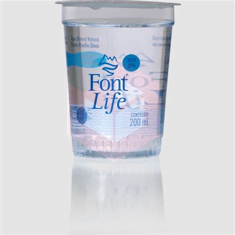 Água Mineral Em Copo Sem Gás Font Life 48x200ml