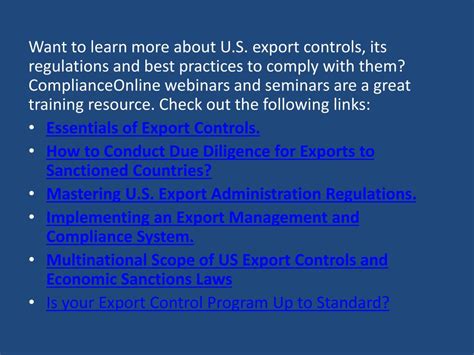 Ppt U S Export Controls Brief Overview Powerpoint Presentation Free Download Id 7117725