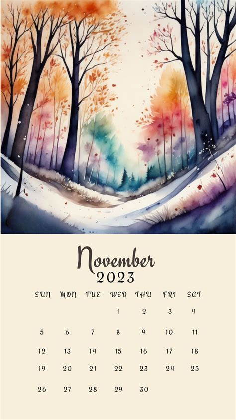 Phone wallpaper november 2023 calendar, #november #calendar2023 #cute # ...