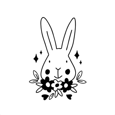 Cute Rabbit Bunny Svg Cut File Design For Cricut And Silhouette