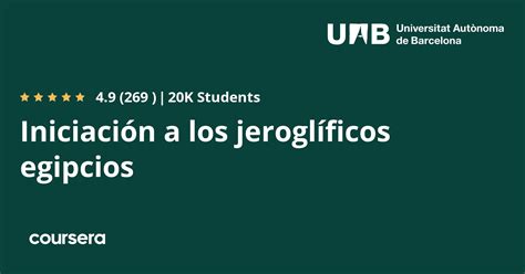 Iniciación A Los Jeroglíficos Egipcios Coursya