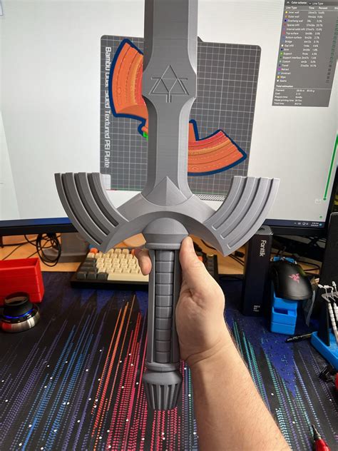 Alttp I Designed A Printable 3d Model Of The Master Sword From A Link