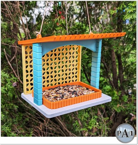 3d File Mid Century Modern Bird Feeder V3 🐦 ・3d Printing Design To