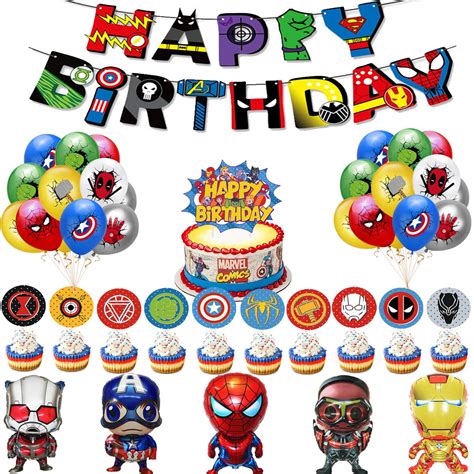 Buy Superhero Avengers Party Decorations Superhero Birthday Party