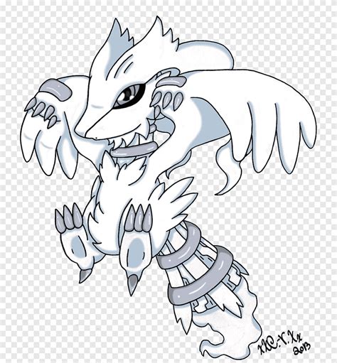 Dessin Reshiram Carnivora Line Art L Chibi Animal Figure Animale Png