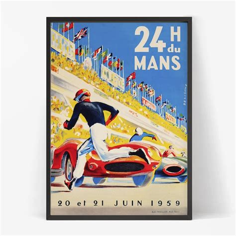 Le Mans Poster Etsy