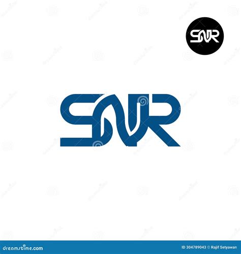 Letter SNR Monogram Logo Design Stock Illustration - Illustration of ...