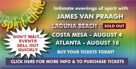 Intimate Evening Of Spirit With James Van Praagh Events In Costa Mesa