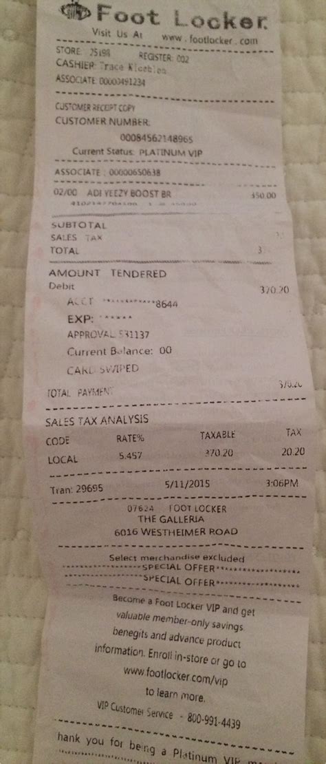 Adidas Receipt Template Williamson