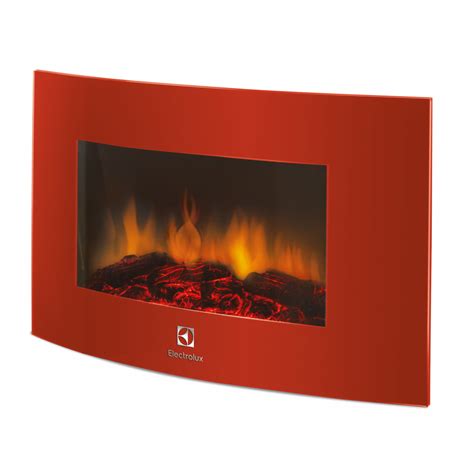 Electrolux EFP/W 1200URLS красный настенный электрокамин I Фирменный ...