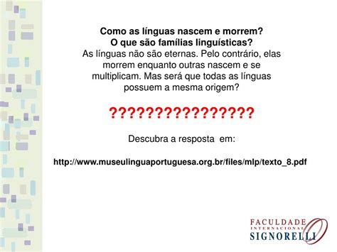 PPT Linguagem Formas e usos L í ngua Portuguesa I AULA 2