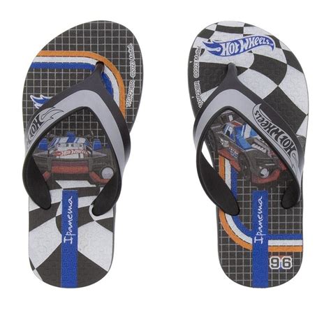Chinelo Infantil Ipanema Hot Wheels Preto Compre Agora Dafiti Brasil
