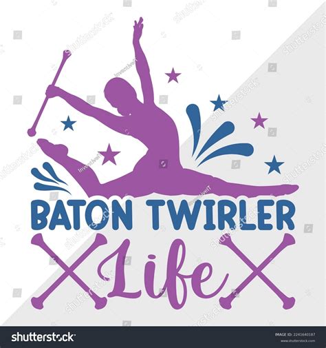 Baton Twirler Life Svg Printable Vector Stock Vector Royalty Free