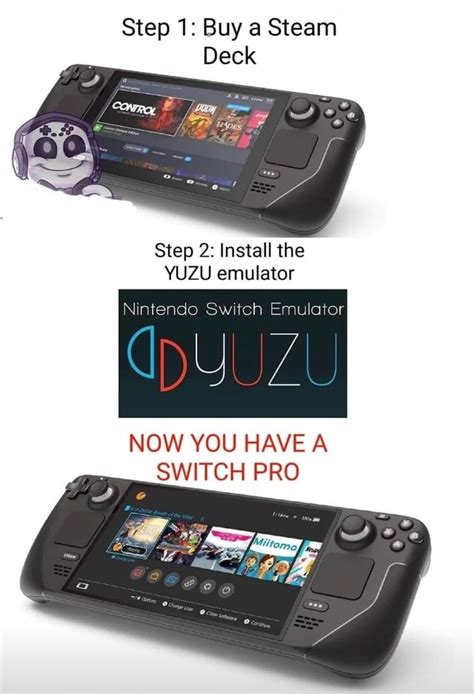 Step 1 Buy A Steam Deck Step 2 Install The YUZU Emulator Nintendo