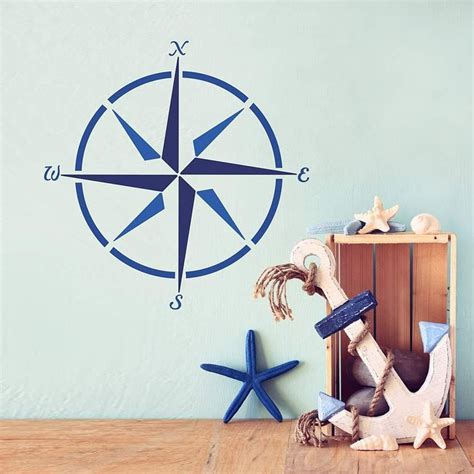 Mariner S Compass Stencil Nautical Stencil For Diy Wall Decor Ebay Stencil Wall Art