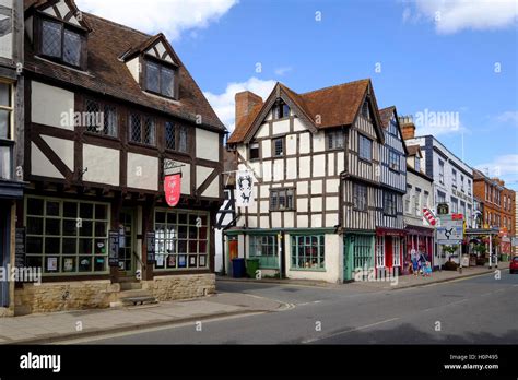 Tewkesbury High Street Stock Photo Alamy
