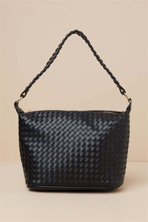 Black Woven Bag Shoulder Bag Crossbody Bag Woven Tote Bag Lulus