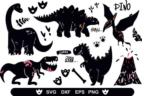 Dinosaur Svg Files By Inspiration Design Thehungryjpeg