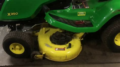 How To Remove A Accel 42” Deep Mower Deck John Deere X350 Youtube