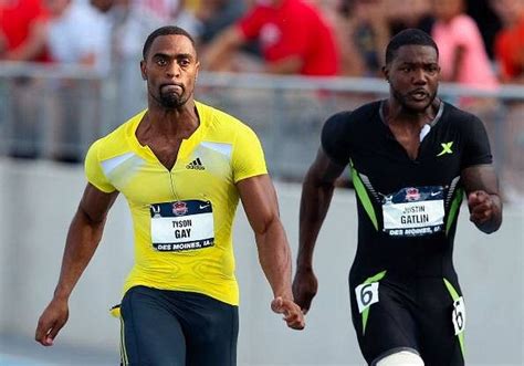 Justin Gatlin Tyson Gay Wary Of Struggling Usain Bolt