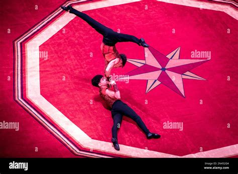 Performers Get Ready Stage At Blackpool Tower Circus Before Their