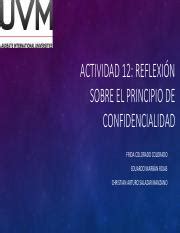 A Casm Pdf Actividad Reflexi N Sobre El Principio De