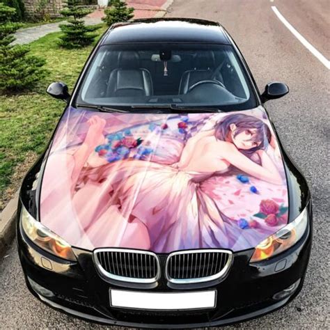 Sexy Anime Flower Car Hood Wrap Decal Vinyl Sticker Color Graphic Fit Any Car Ebay