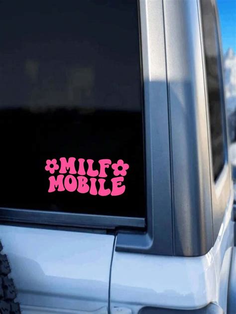 Milf Mobile CarDecal Funny Car Decal Car Window Decal Sticker SHEIN USA