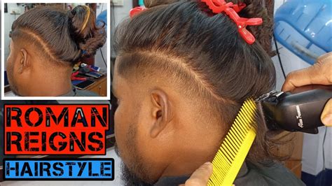 Roman Reigns Hair Style Long Hair Haircut For Men Low Fade