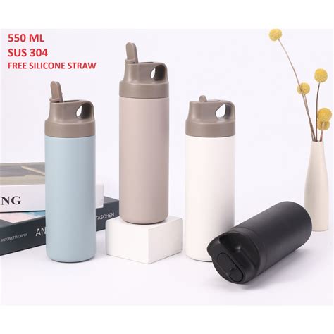 Jual TUMBLER TERMOS DENGAN SEDOTAN VACUUM FLASK HOT COOL SUS ML TERMOS TAHAN PANAS