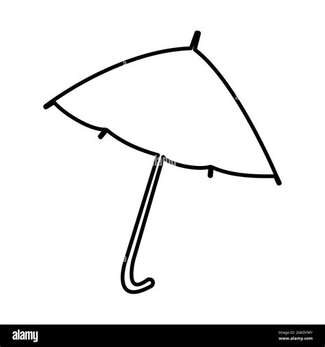 Open Umbrella Icon Isolated On White Background Rain Protection Sign