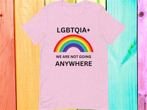 Rainbow Gay Pride T Shirt LGBT Tshirt Gay T Shirt Lesbian Tee Trans Top Gift For LGBTQIA Rainbow