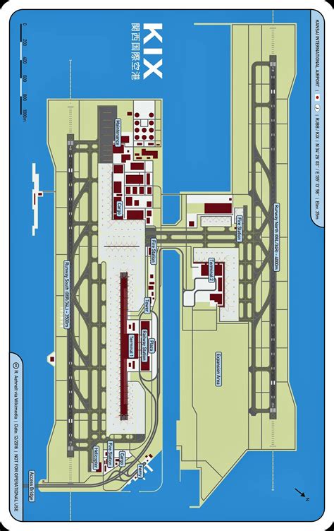 Osaka Kansai International Airport Map (cc) R. Aehnelt via Wikimedia