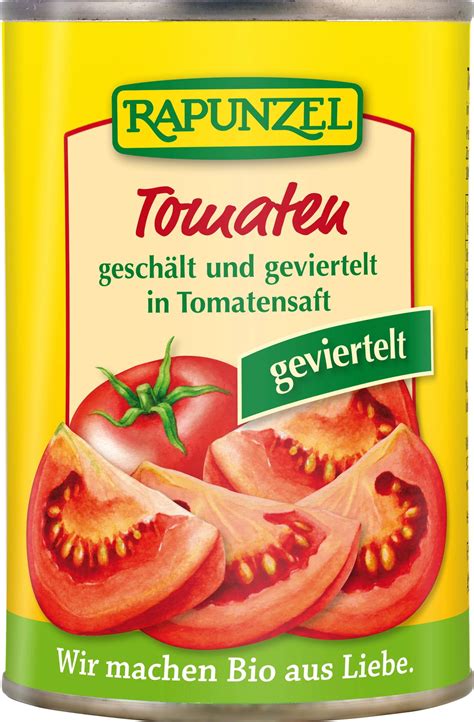 Rapunzel Bio Tomaten Gesch Lt Und Geviertelt In Der Dose G