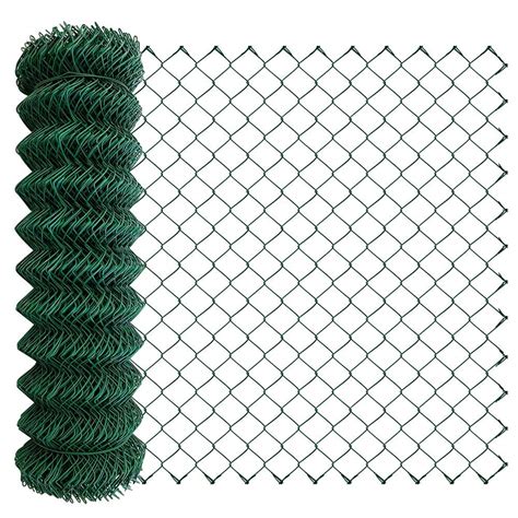 6 Foot X 30 Foot Chain Link Fence Hot Dipped Inside PVC Coated Mesh