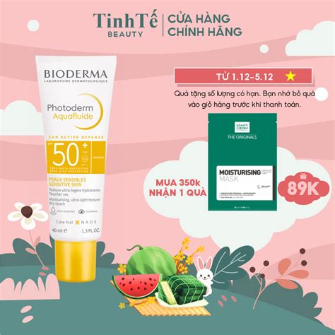 Kem chống nắng giảm bóng nhờn cho mọi loại da Bioderma Photoderm Aquafluide babe super fluid FPS