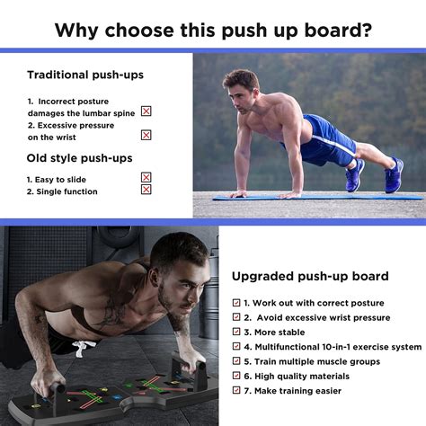 Snapklik.com : Push Up Board, Portable Multi-Function Foldable 10 In 1 ...