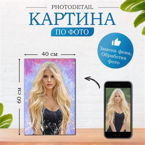Картина по фото на холсте / печать картины на холсте / портрет по ...