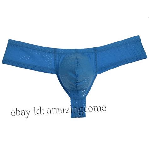 Men Mini Thong Boxer Stretchy Eyelets Pouch Cheeky Trunk Bikini Posing Underwear Ebay