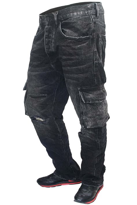 Широкие джинсы-карго Purple Brand - купить за 47200 руб. в интернет ...