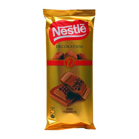 Шоколад Nestle Decoration Молочный со Вкусом Трюфеля 85гр Кнврт (Ресей ...