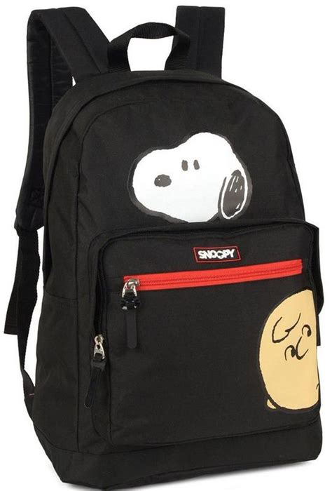 Mochila Feminina Juvenil Escolar Snoopy Al A Costa Grande Imperme Vel