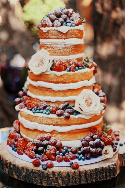 Fruit Naked Cake Wedding Cake Cake Decorating Wedding Cheesecake Safari Cakes