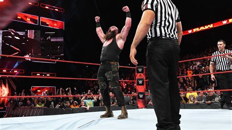 Braun Strowman Emerges From The Gaping Hole In The Ring Wwe