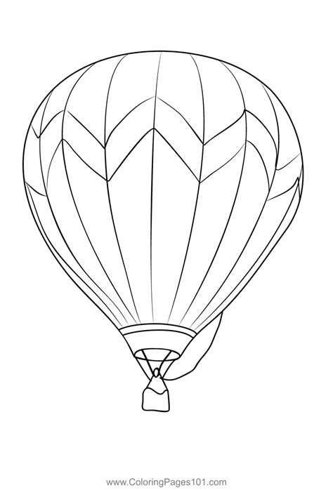 Hot Air Balloon Coloring Pages For Kids Printable Coloring Pages