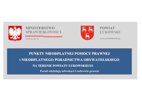 Bezpłatna pomoc prawna na terenie Powiatu Powiat Łukowski