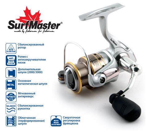Катушка Surf Master Yamato Matsushima FM1000A 5+1bb: цена, описание, отзывы