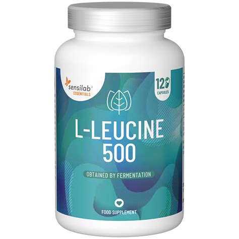 L-leucine supplement 500 mg, 120 capsules I Sensilab