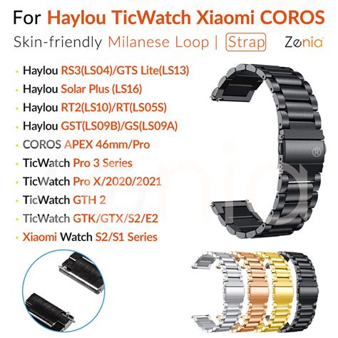 Mm Stainless Steel Metal Watch Strap For Haylou Solar Plus Gs Ls A