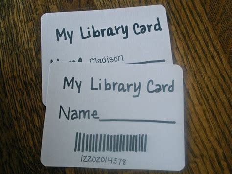 Make A Play Library Library Card How To Make Labels Book Themes